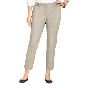 Talbots Signature Chino Pants Tan Khaki Size 6 Stretch Straight Pockets